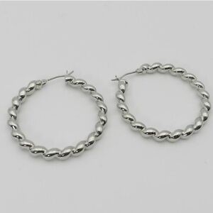Sterling silver hoops